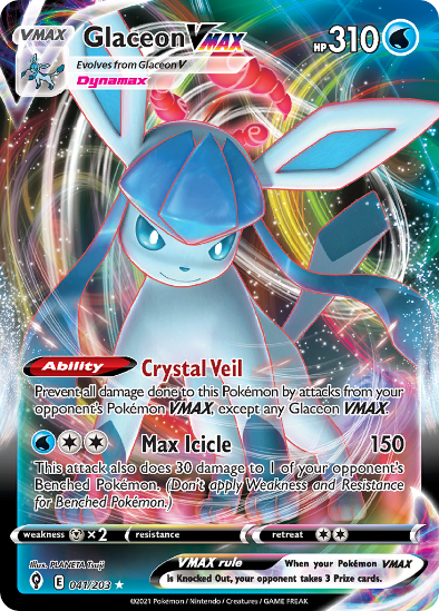 Glaceon VMAX 041/203 - Full Art Ultra Rare - Evolving Skies