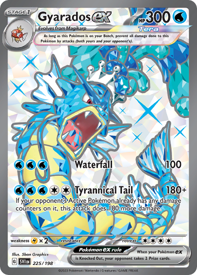 Gyarados EX 225/198 - Full Art Ultra Rare - Scarlet & Violet Base Set