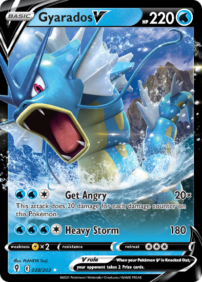 Gyarados V 028/203 - Ultra Rare - Sword & Shield Evolving Skies