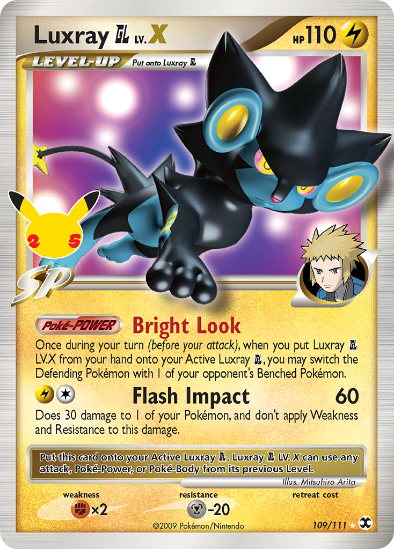 Luxray GL LV.X 109/111 - Classic Collection Ultra Rare - Celebrations 25th Anniversary