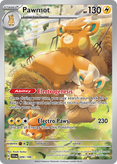 Pawmot 209/198 - Illustration Rare - Scarlet & Violet Base Set