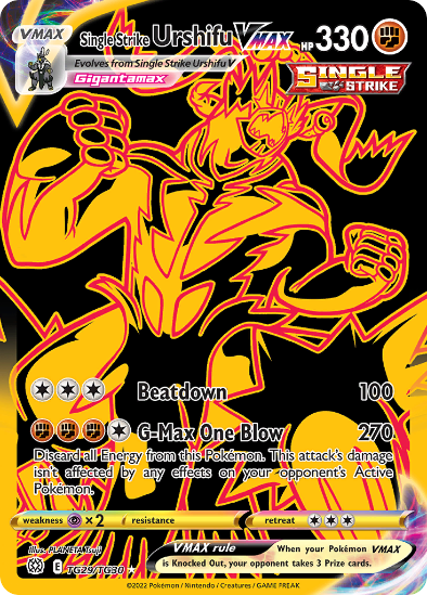Single Strike Urshifu VMAX TG29/TG30 - Trainer Gallery Secret Rare - Brilliant Stars