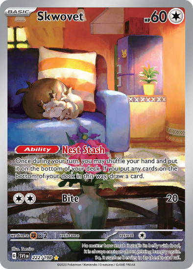 Skwovet 222/198 - Illustration Rare - Scarlet & Violet Base Set