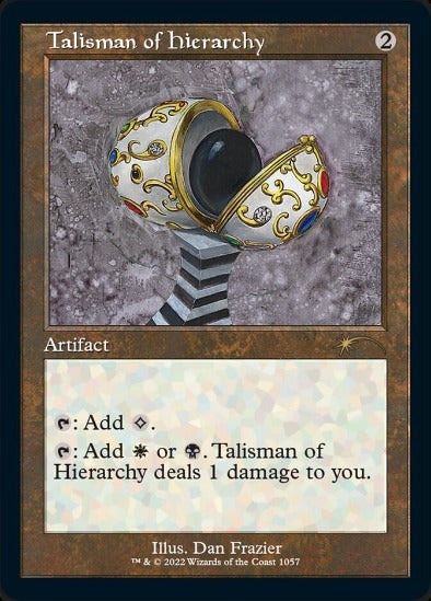 Talisman of Hierarchy - Rare - Secret Lair Drop Dan Frazier - (SLD)