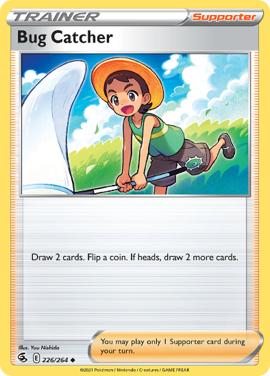 Bug Catcher trainer card. 226/264. Uncommon.