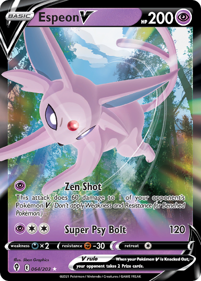 Espeon V 064/203 - Ultra Rare - Sword & Shield Evolving Skies