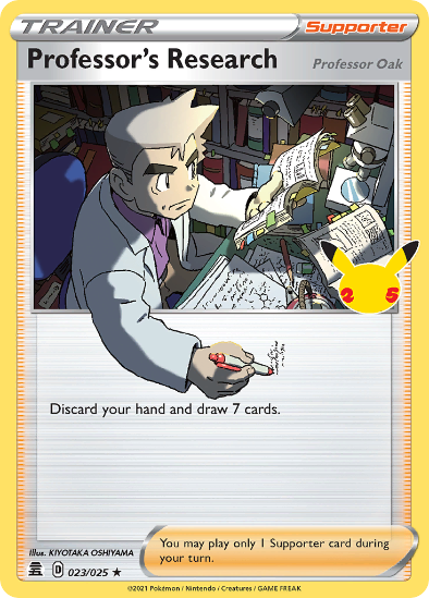 Professor's Research 023/025 - Holo Rare - 25th Anniversary Celebrations