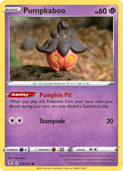 Pumpkaboo 076/203  - Common - Evolving Skies