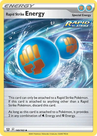Rapid Strike Energy Pokemon Card