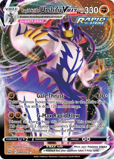 Rapid Strike Urshifu VMAX 088/163 - Full Art Ultra Rare - Battle Styles